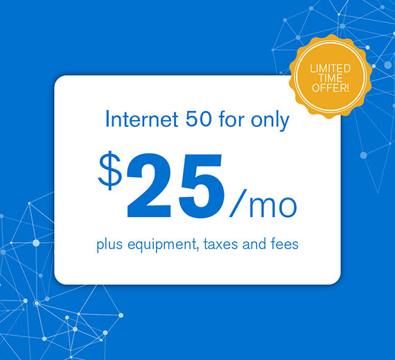 Internet 50 Low Price Promo Image